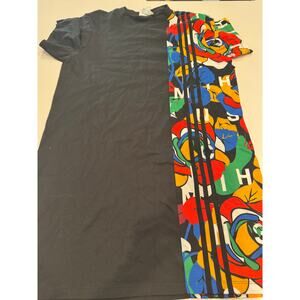 Adidas Originals x Rich Mnisi Spliced Floral Print T-Shirt Dress.
